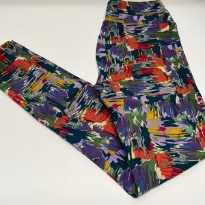 LulaRoe Bicycle Print one size leggings